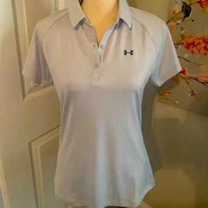 New Under Armour Golf Top Size Medium Light Grey